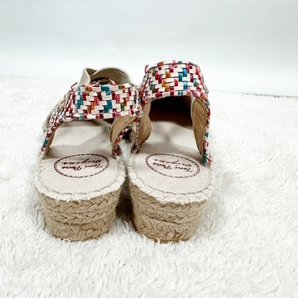 Toni Pons VERA-MS Women's Size 40 9.5 Flat Espadrilles Colorful Raffia Resort - Picture 8 of 10